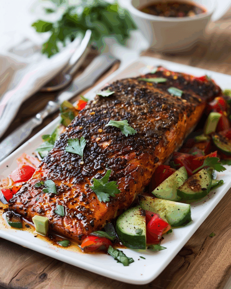 Blackened salmon