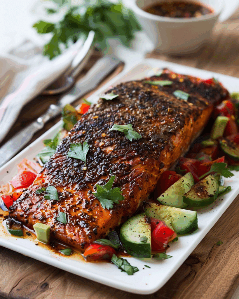 Blackened salmon