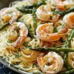 Shrimp and Asparagus Angel Hair Pasta 6 Shrimp and Asparagus Angel Hair Pasta