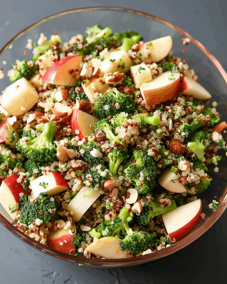 Broccoli Apple Quinoa Salad