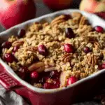 Spiced Cranberry Apple Crumble