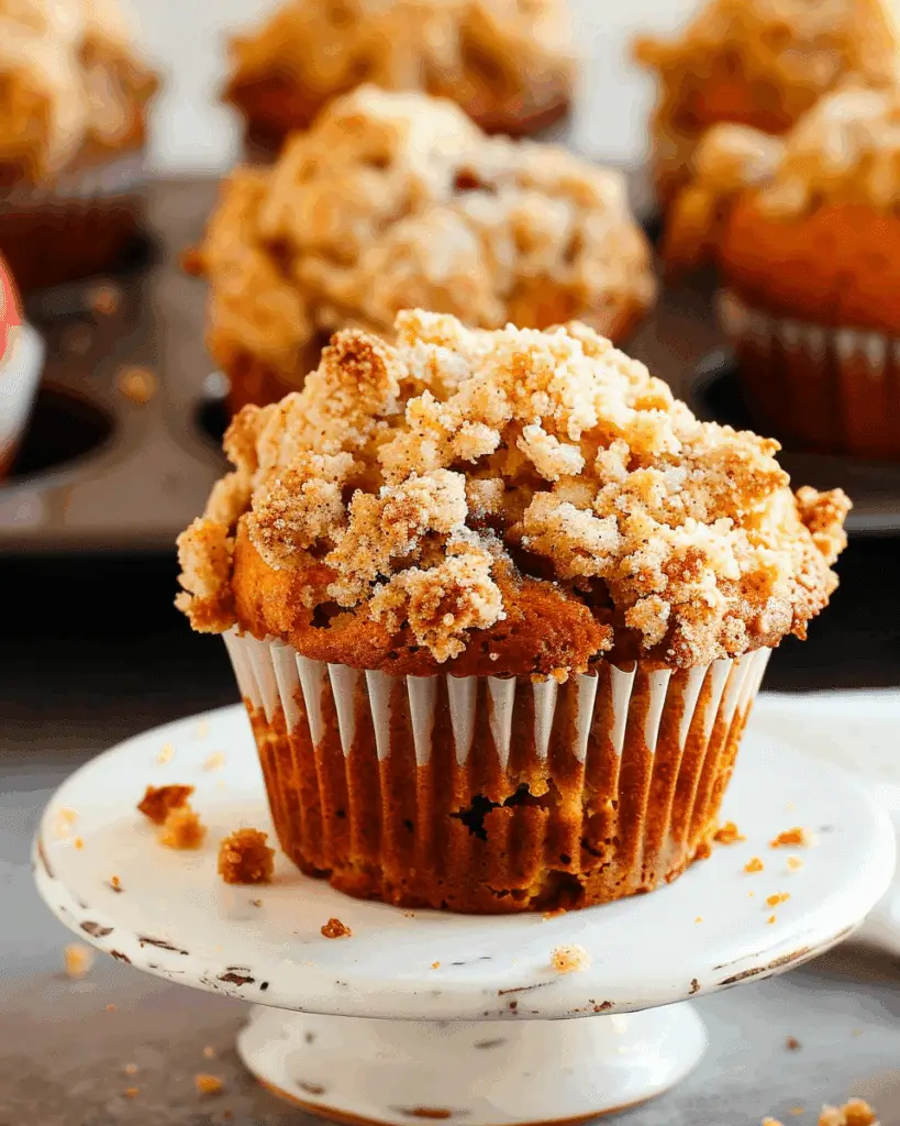 Apple Pumpkin Streusel Muffins