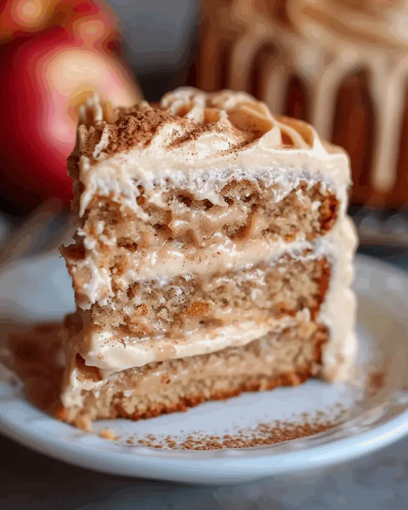 Applesauce Cake with Cinnamon Cream Cheese Frosting