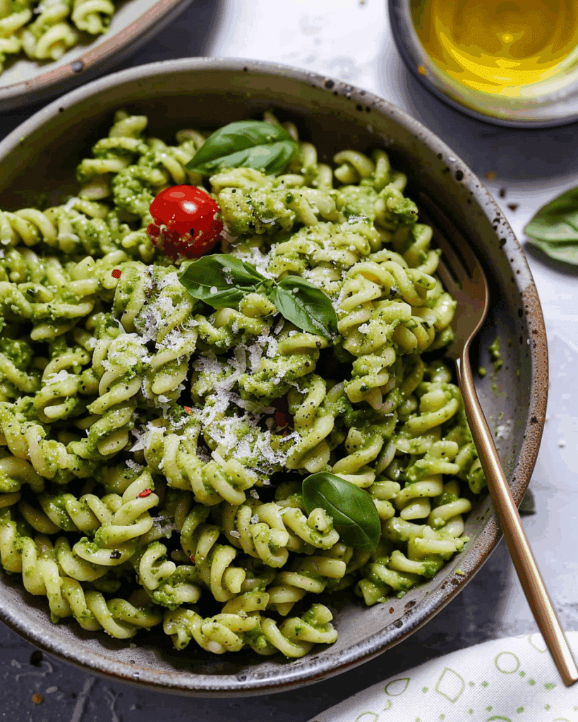 Creamy Avocado Pesto Pasta