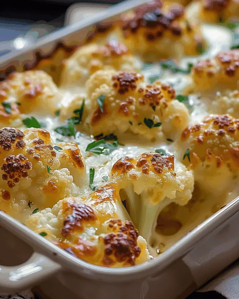 Baked Cheddar Cauliflower