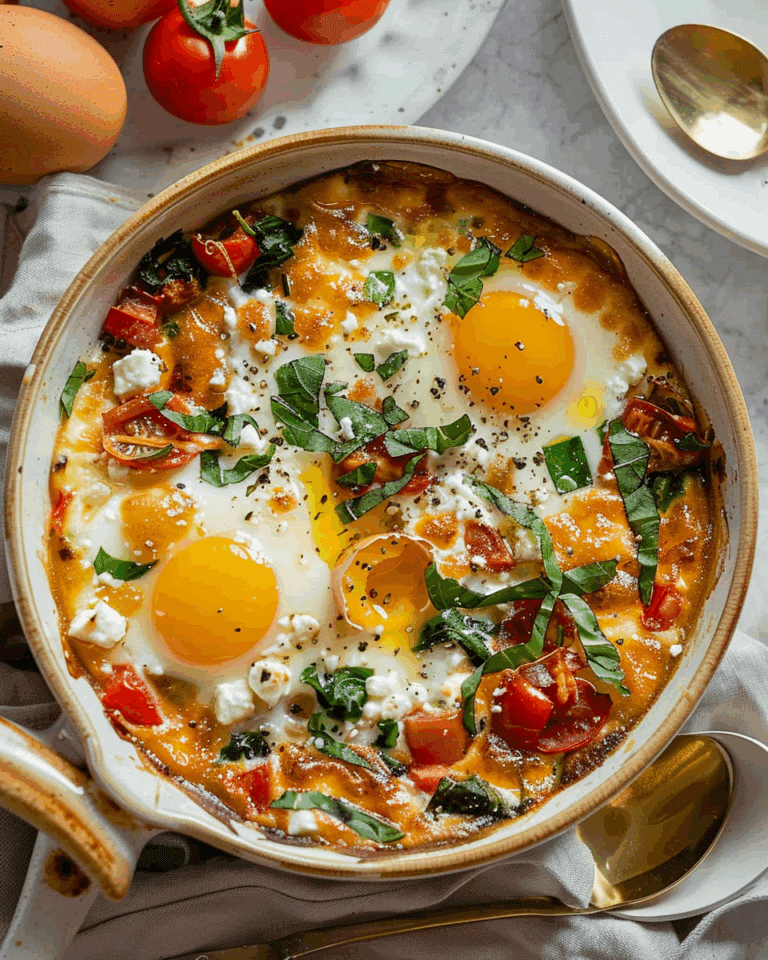 Baked Feta Eggs