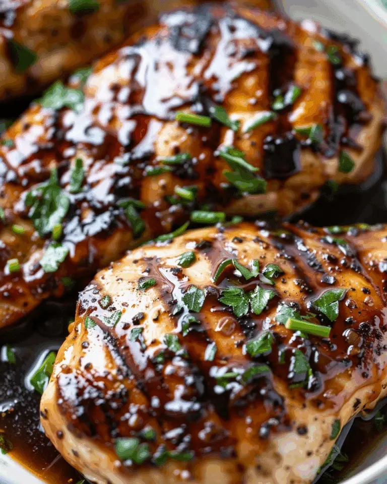 Balsamic Marinated Baked Chicken Breasts