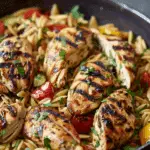 Balsamic Chicken & Veggie Orzo