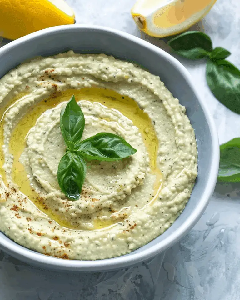 Lemon Basil Hummus