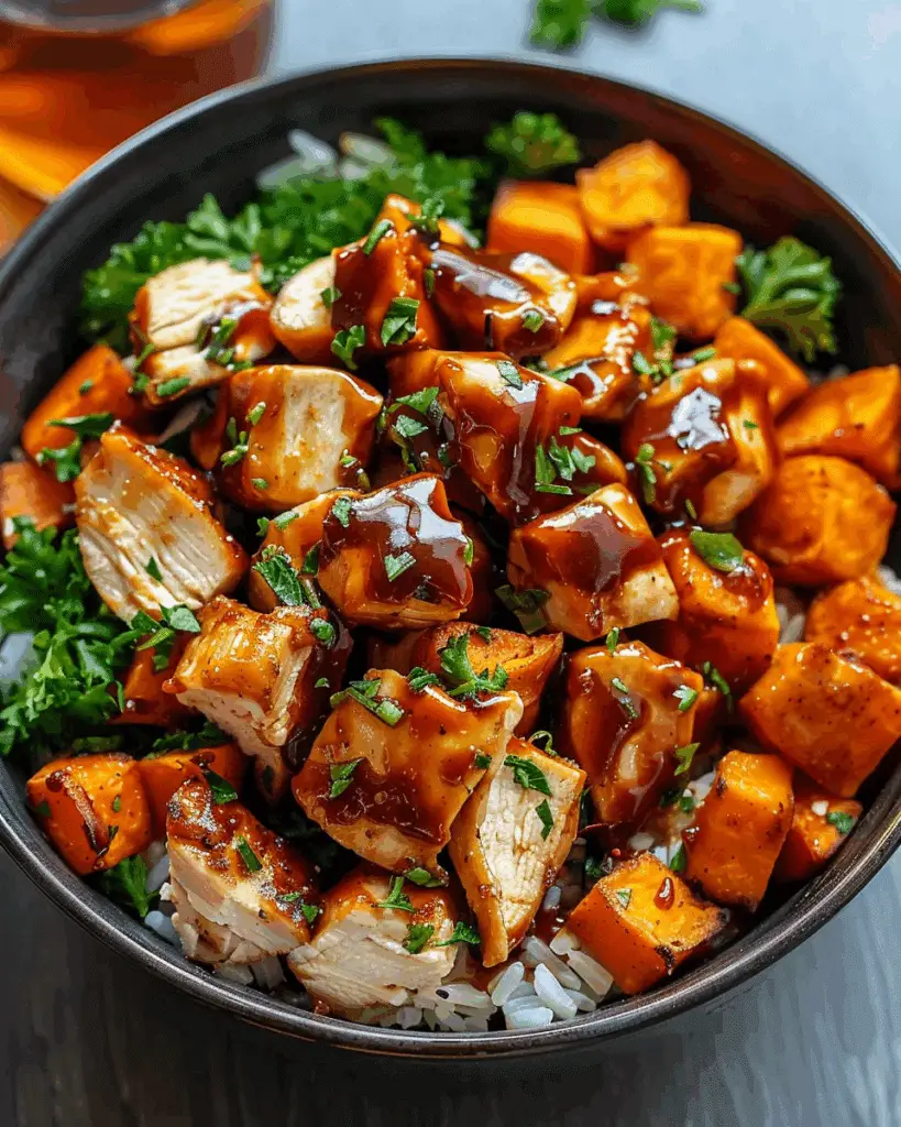 BBQ Chicken Sweet Potato Bowl