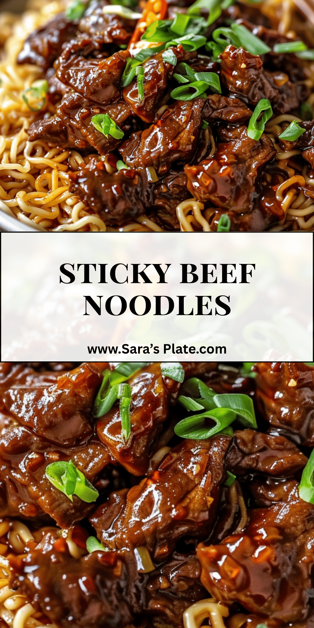 Sticky Beef Noodles | Sara's Plate