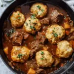 Hearty Beef Stew with Dumplings