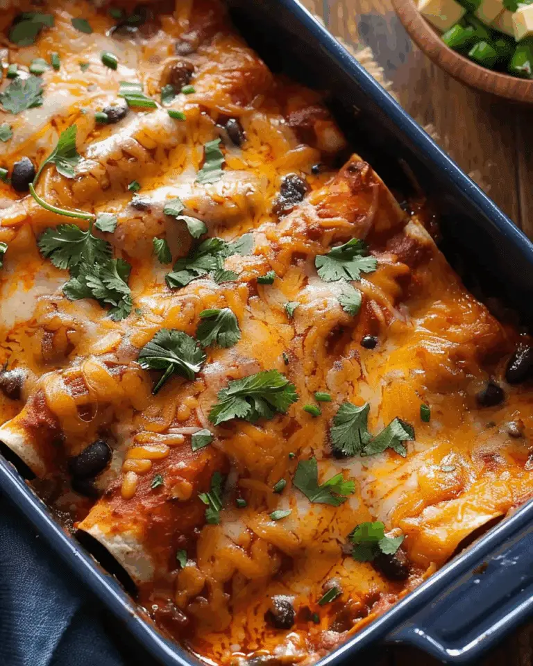 Easy Bean and Cheese Enchiladas
