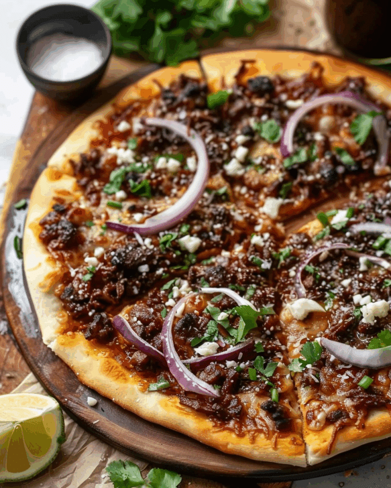 Crispy Oven-Baked Birria Pizza
