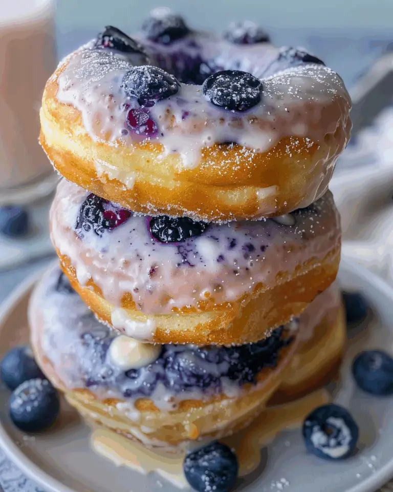 Baked Blueberry Donuts