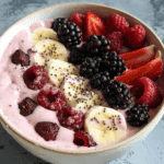 Fruit Smoothie Bowl (with Greek Yogurt)