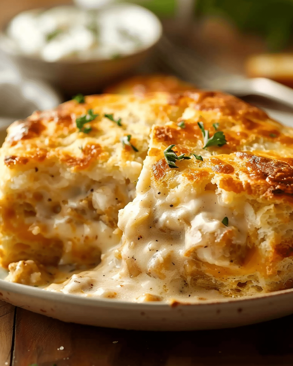 Biscuits and Gravy Casserole