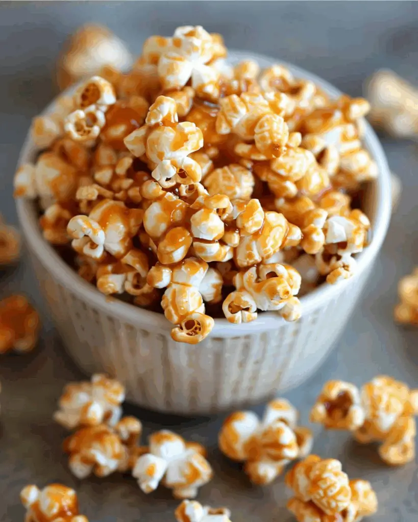Homemade Caramel Popcorn with Werther’s Chewy Caramels