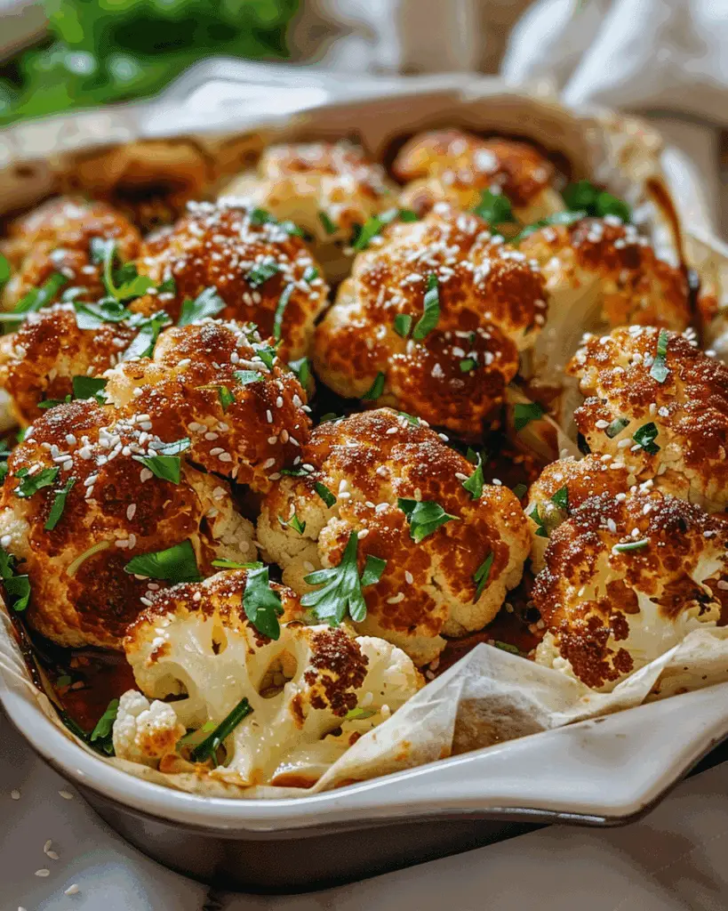 Korean Baked Cauliflower