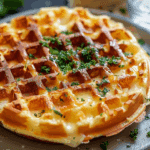 Easy Low Carb Chaffle with Egg and Cheese Recipe