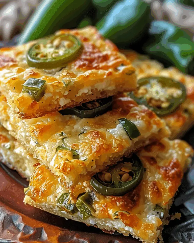 Cheesy Jalapeño Chicken Squares