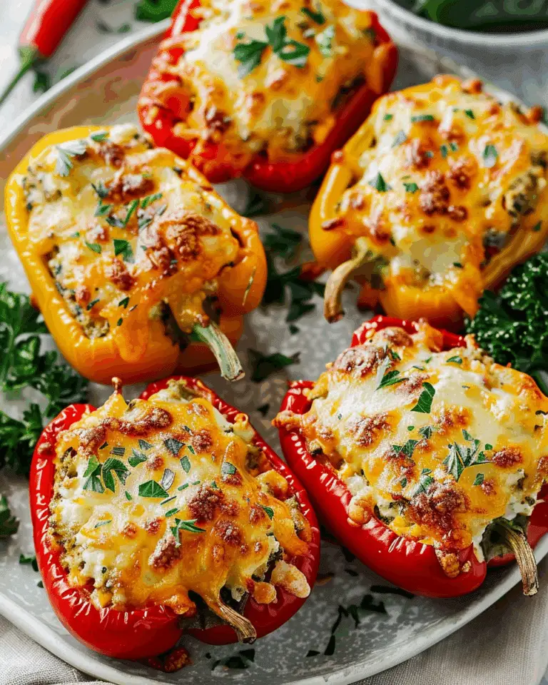 Herby Ricotta Stuffed Peppers