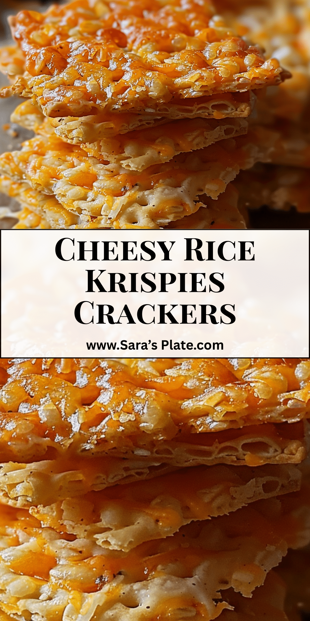 Cheesy Rice Krispies Crackers | Sara's Plate