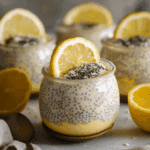 Lemon Cream Chia Pudding with Oat Milk