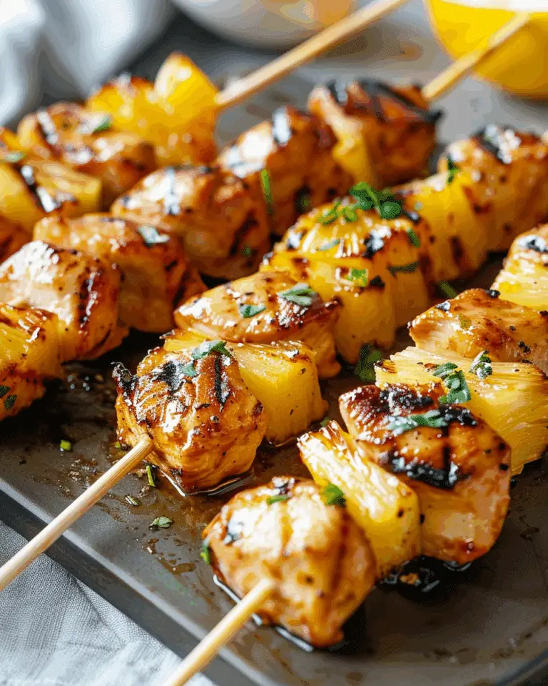 Sweet and Savory Pineapple Chicken Skewers: Your Next Crowd-Pleaser