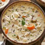 Creamy Crockpot Chicken Wild Rice Soup