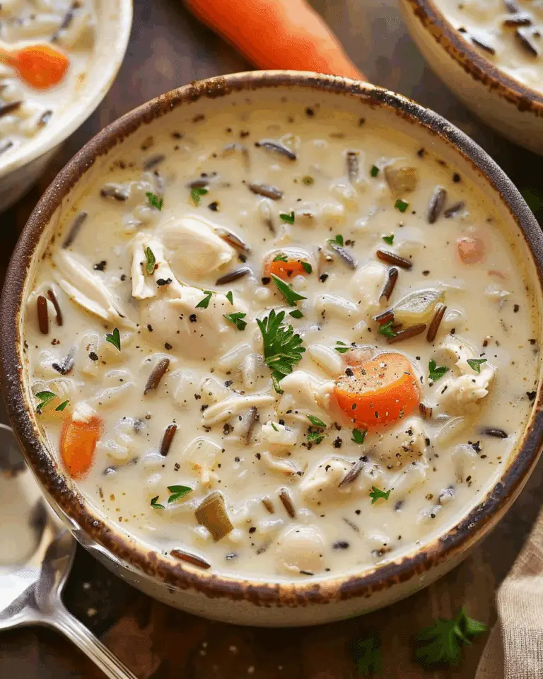 Creamy Crockpot Chicken Wild Rice Soup