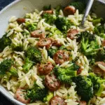 Chicken Sausage Broccoli Orzo