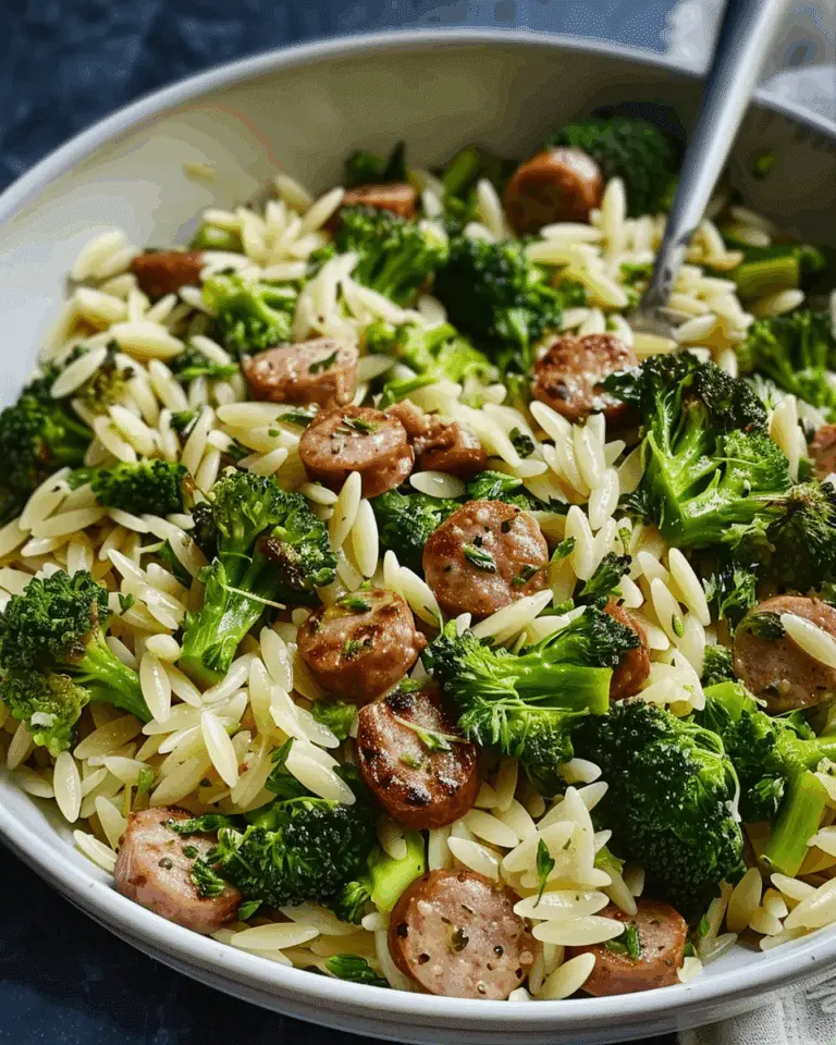 Chicken Sausage Broccoli Orzo