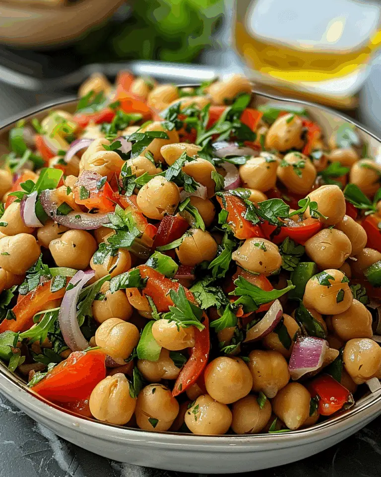 Crunchy Chickpea Salad with Tahini Lime Dressing