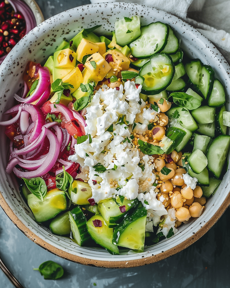 Cottage Cheese and Chickpea Salad