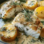 Cod & Potatoes in Rosemary Cream Sauce