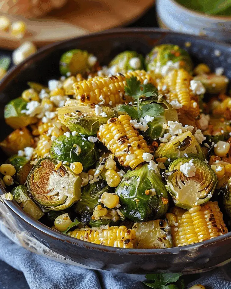 Mexican Street Corn Brussels Sprouts