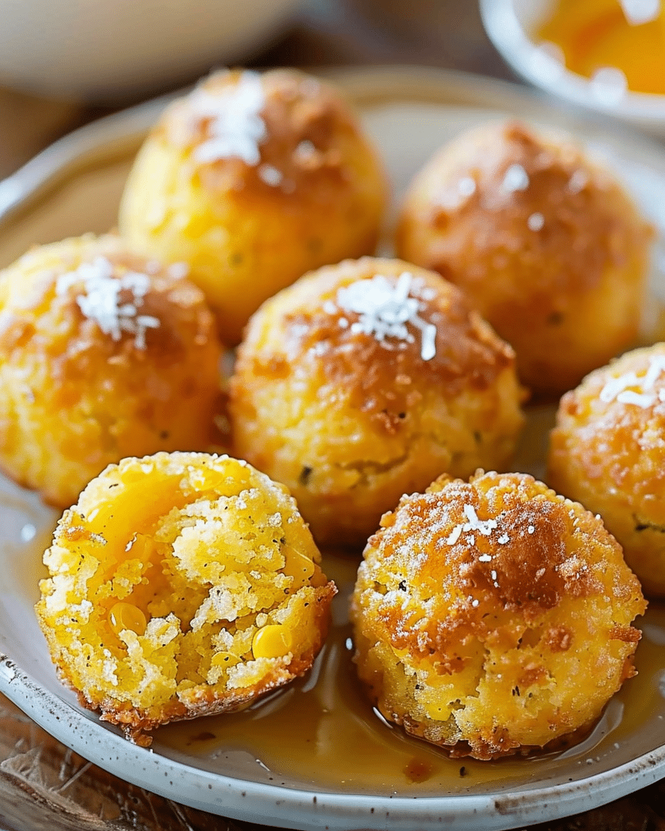 Honey Butter Cornbread Poppers