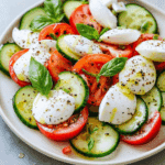 Fresh and Flavorful Cucumber Caprese Salad