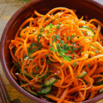 crisp and refreshing cucumber carrot salad