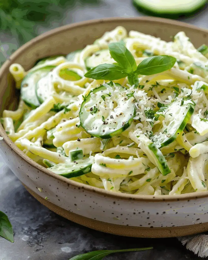 Refreshing Cucumber Pasta Salad