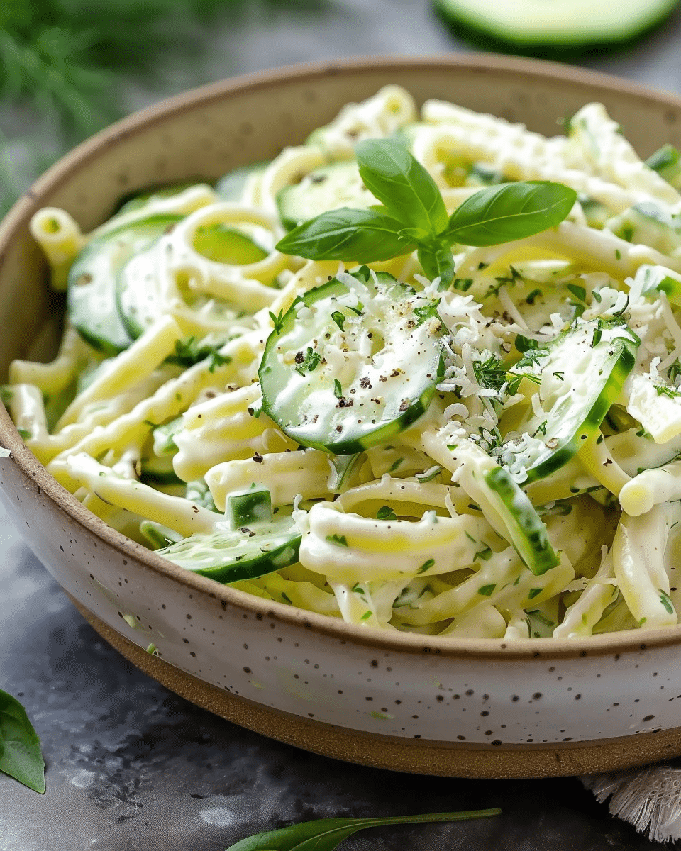 Refreshing Cucumber Pasta Salad