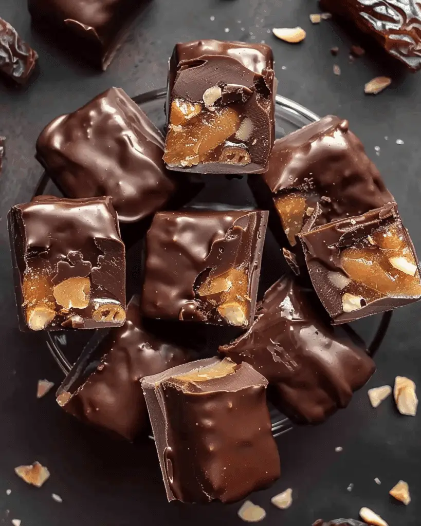 Chocolate Covered Peanut Butter Dates