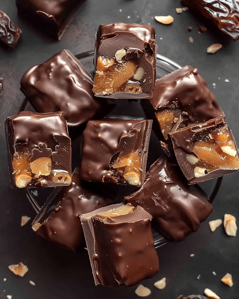 Chocolate Covered Peanut Butter Dates
