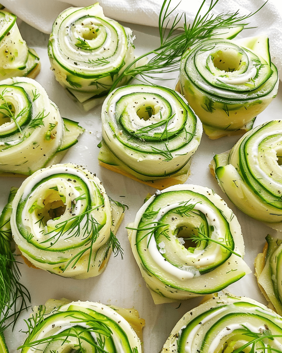 Cucumber and Dill Pinwheels
