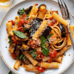 Eggplant and Tomato Pasta