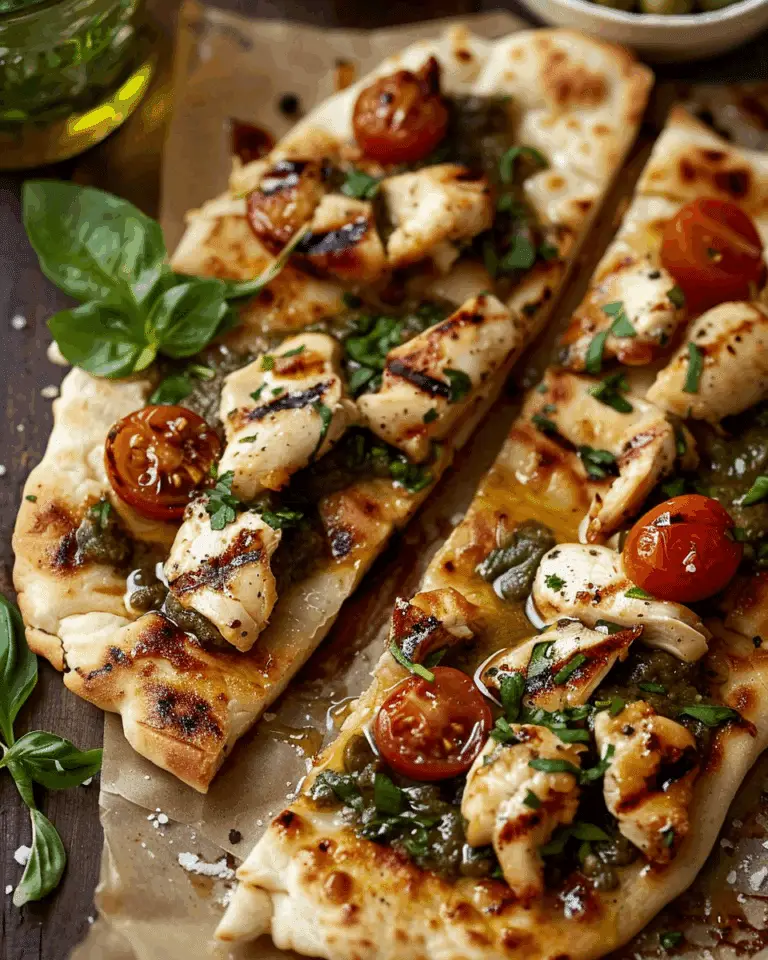 Pesto Chicken Flatbread