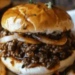 French Onion Beef Sloppy Joes