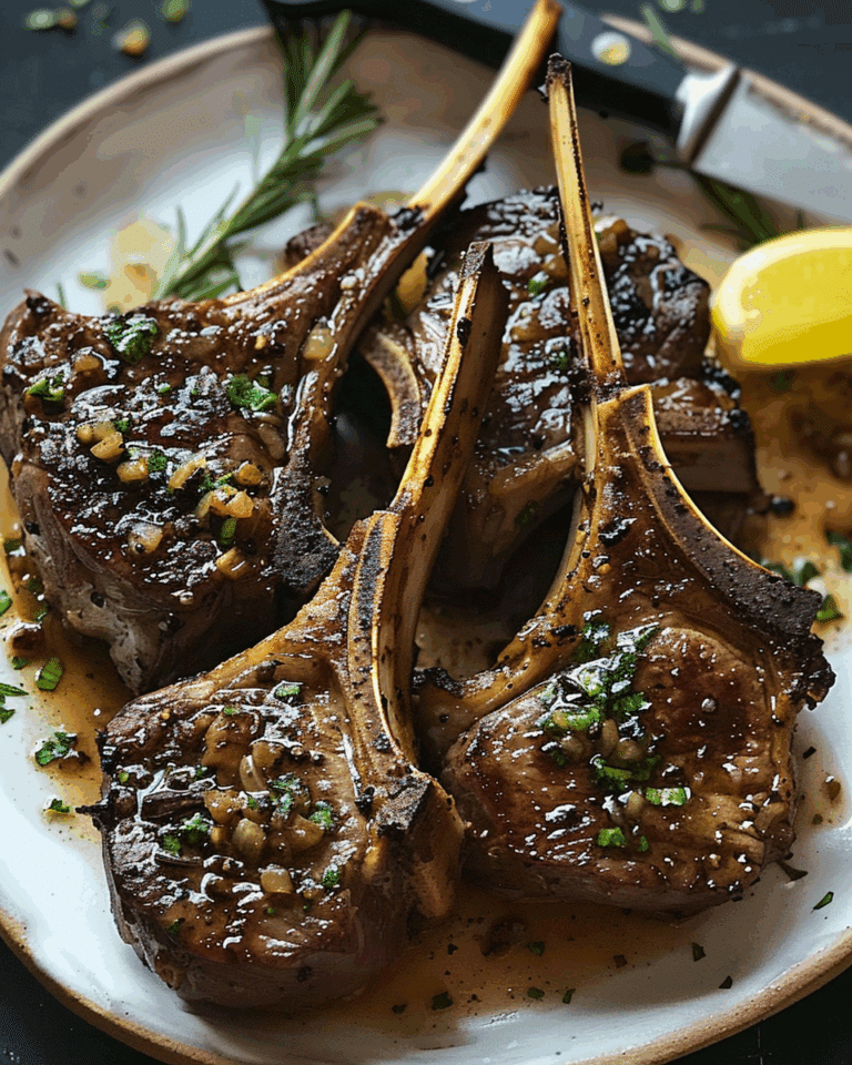 Garlic Butter Lamb Chops