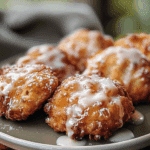 Baked Apple Fritters with Glaze